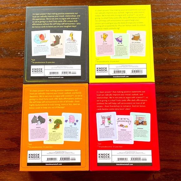 NIB Set of 4 Affirmators Cards - Picture 2 of 2